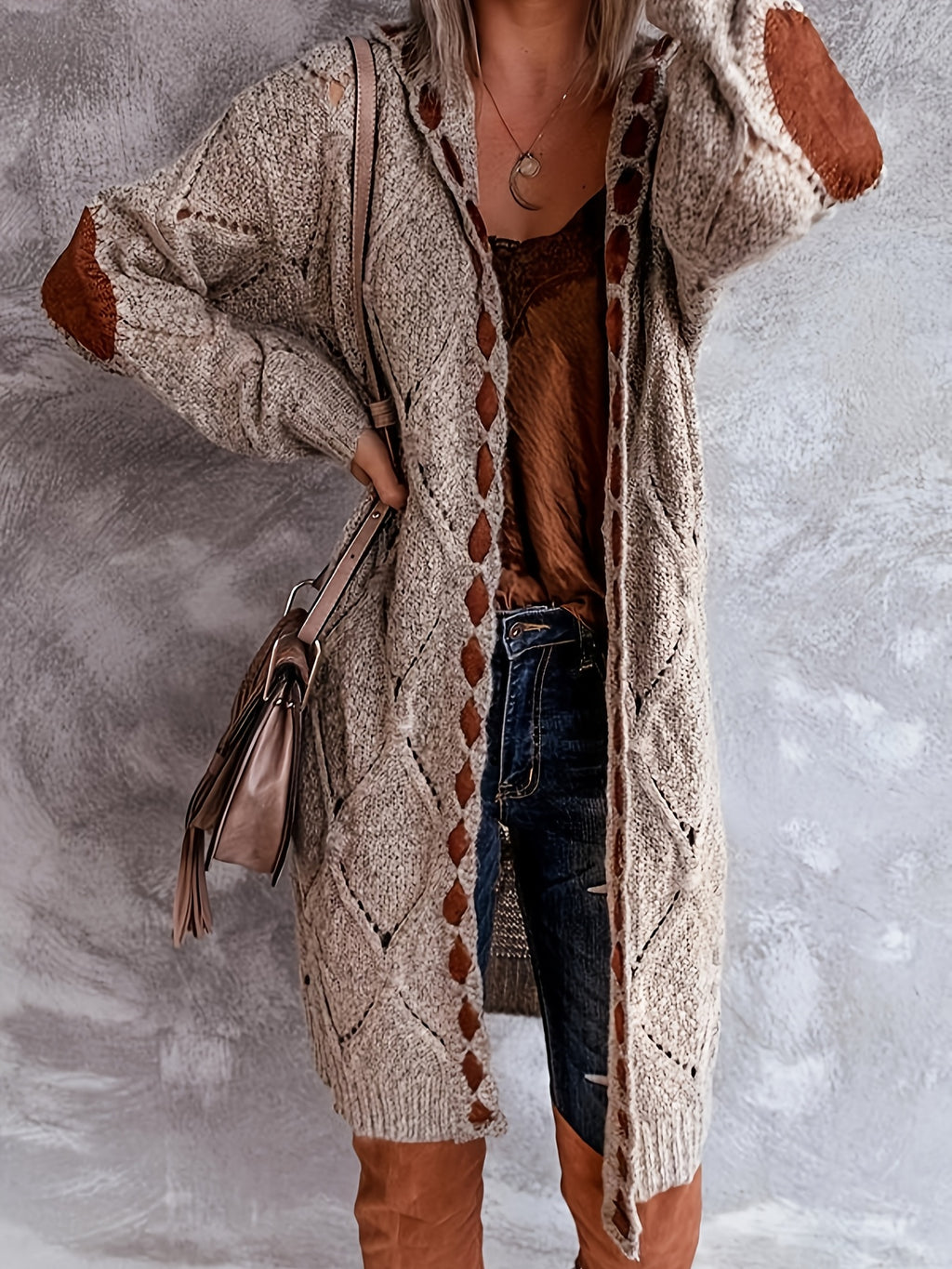 Drawstring Hooded - Cardigan