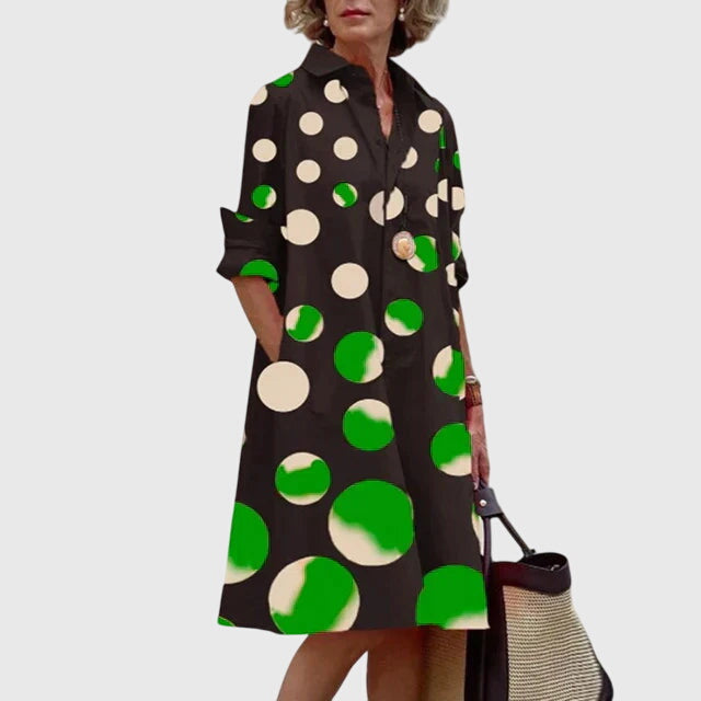 Jolie | Midi Shirt Dress with Pockets for Women