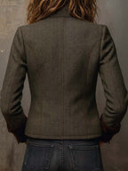 Honorine | Vintage Blazer with Contrasting Piping