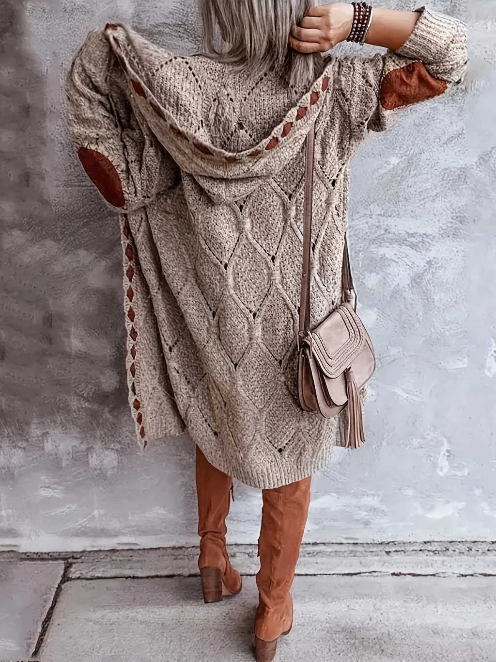 Drawstring Hooded - Cardigan