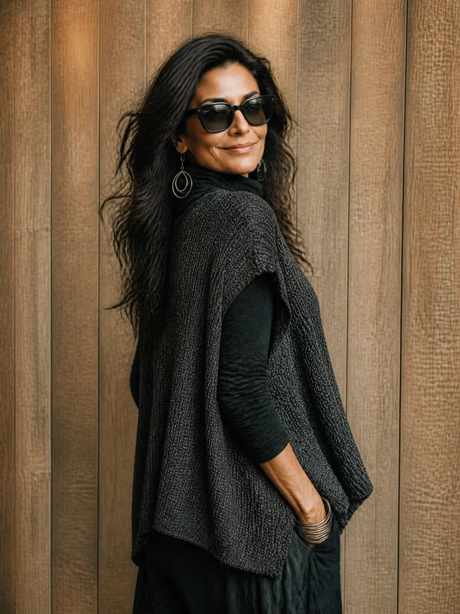 Sleeveless Knit Sweater