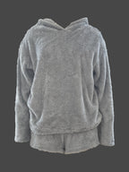 [Women's Hooded Set] Fashion Women's Casual Solid Color Long Sleeve Hooded Set