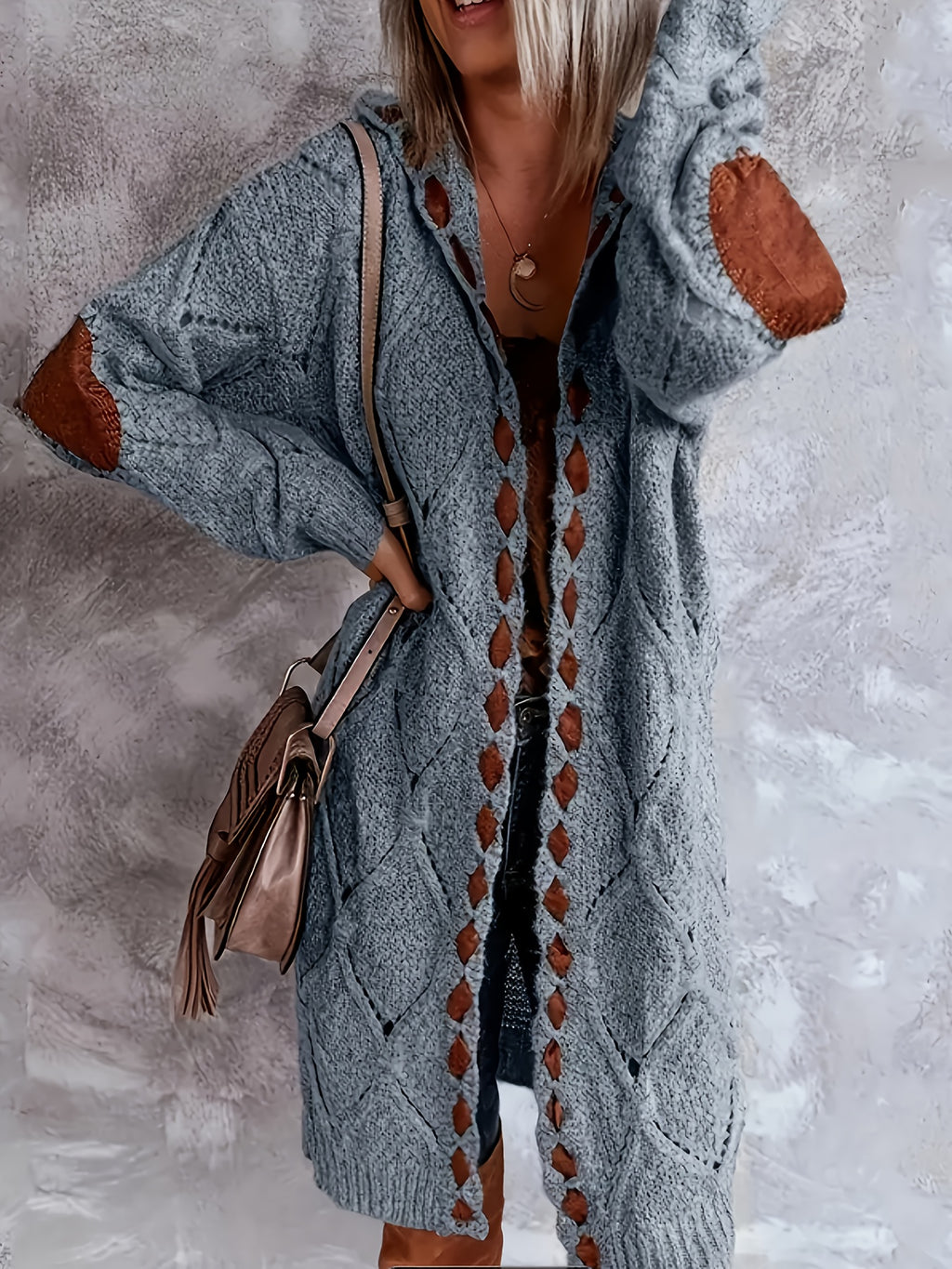 Drawstring Hooded - Cardigan
