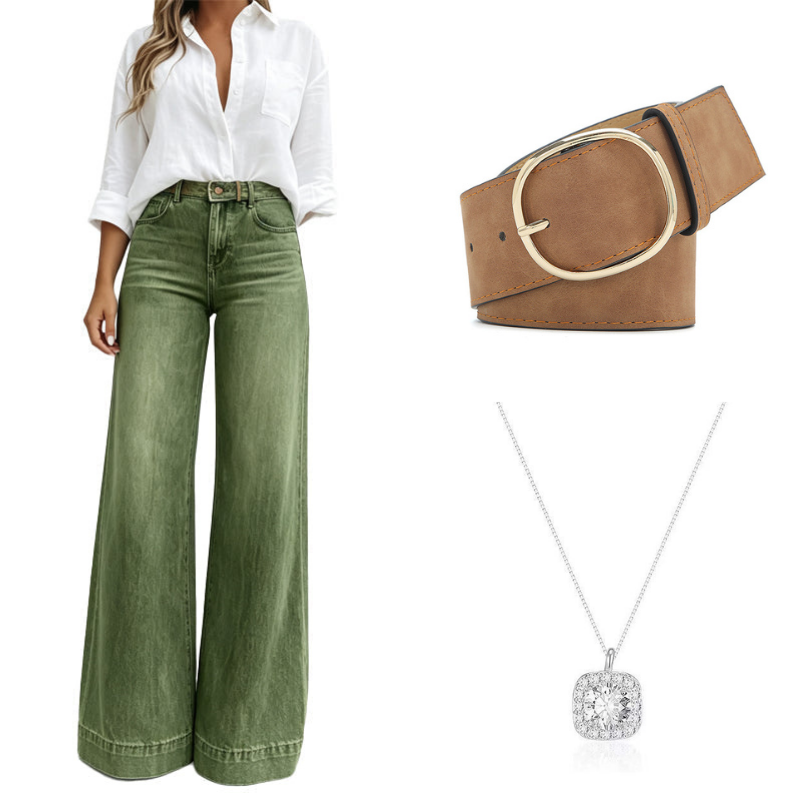 Wide-Leg Vintage Jeans