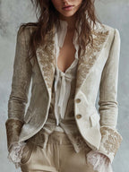 Constance | Ivory Tailored Blazer