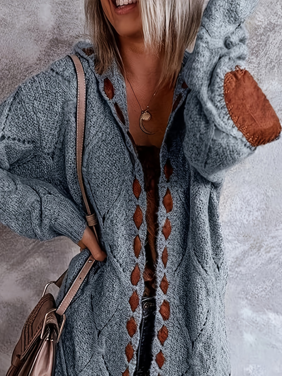 Drawstring Hooded - Cardigan