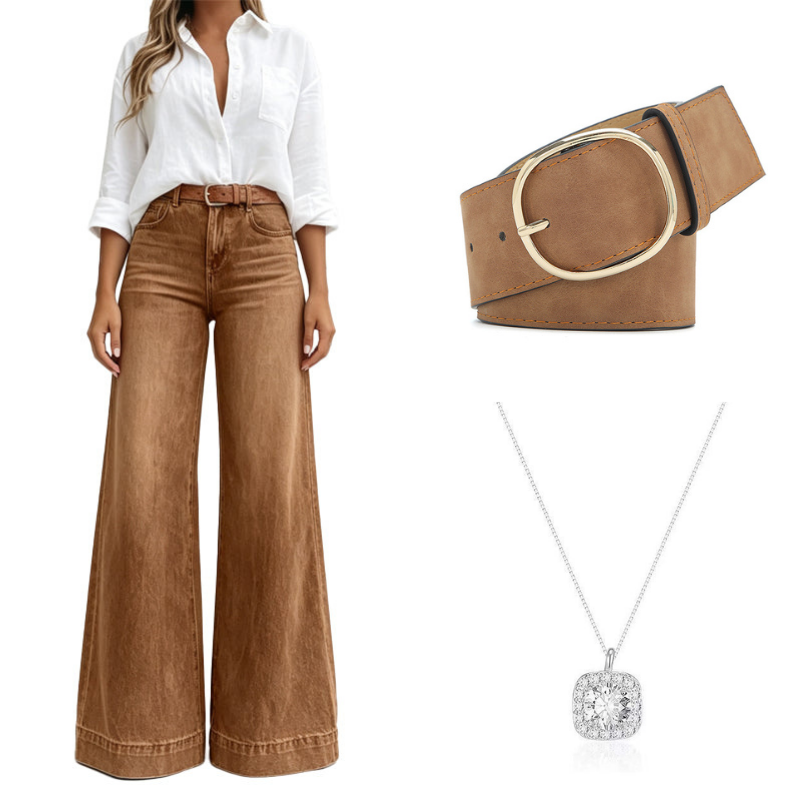 Wide-Leg Vintage Jeans