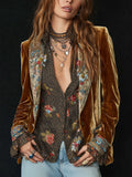 Marcelline | Vintage Floral Print Patchwork Blazer
