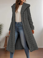 Women's Fashion Casual Hooded Faux Trim Warm Long for Autumn/Winter