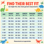 🔥🎁 New Arrival: Half-Price Offer 🔥 Children's T-shirt with Dinosaur and Letter Prints