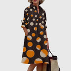 Jolie | Midi Shirt Dress with Pockets for Women