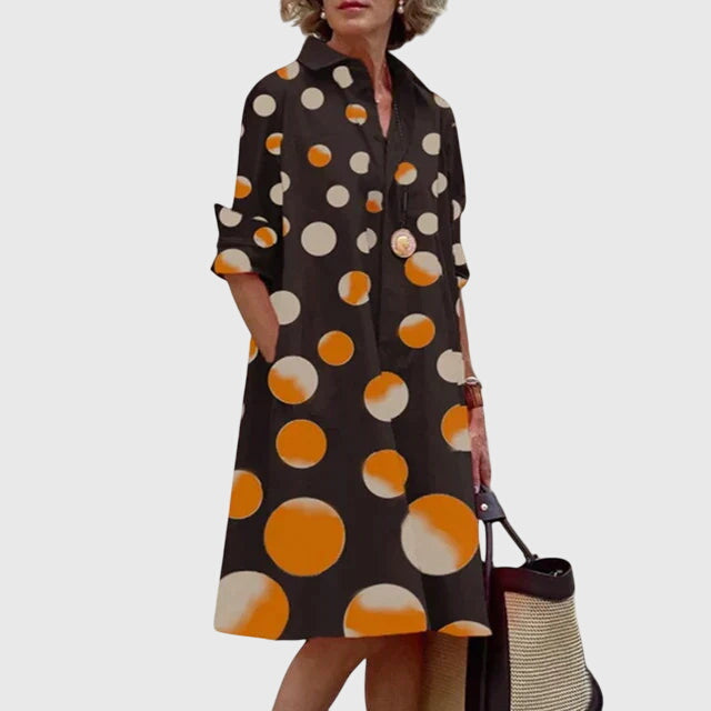 Jolie | Midi Shirt Dress with Pockets for Women