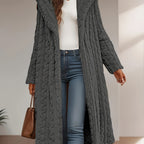 Women's Fashion Casual Hooded Faux Trim Warm Long for Autumn/Winter