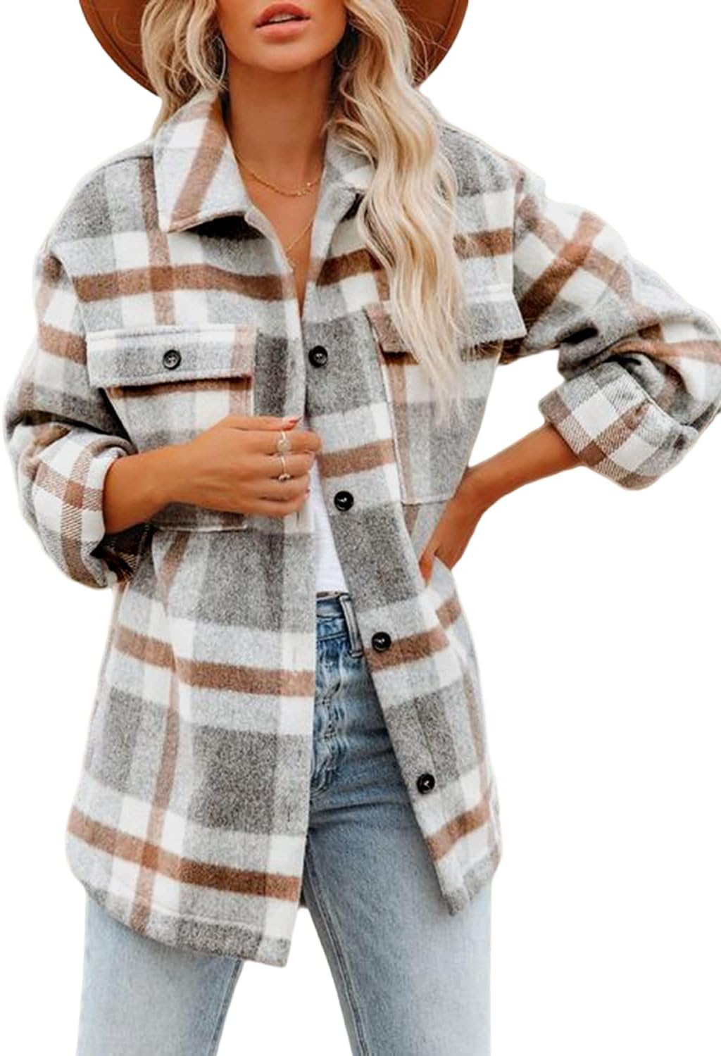 Classic Plaid Shirt Jacket