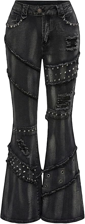 Studded Cargo Jeans