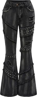 Studded Cargo Jeans