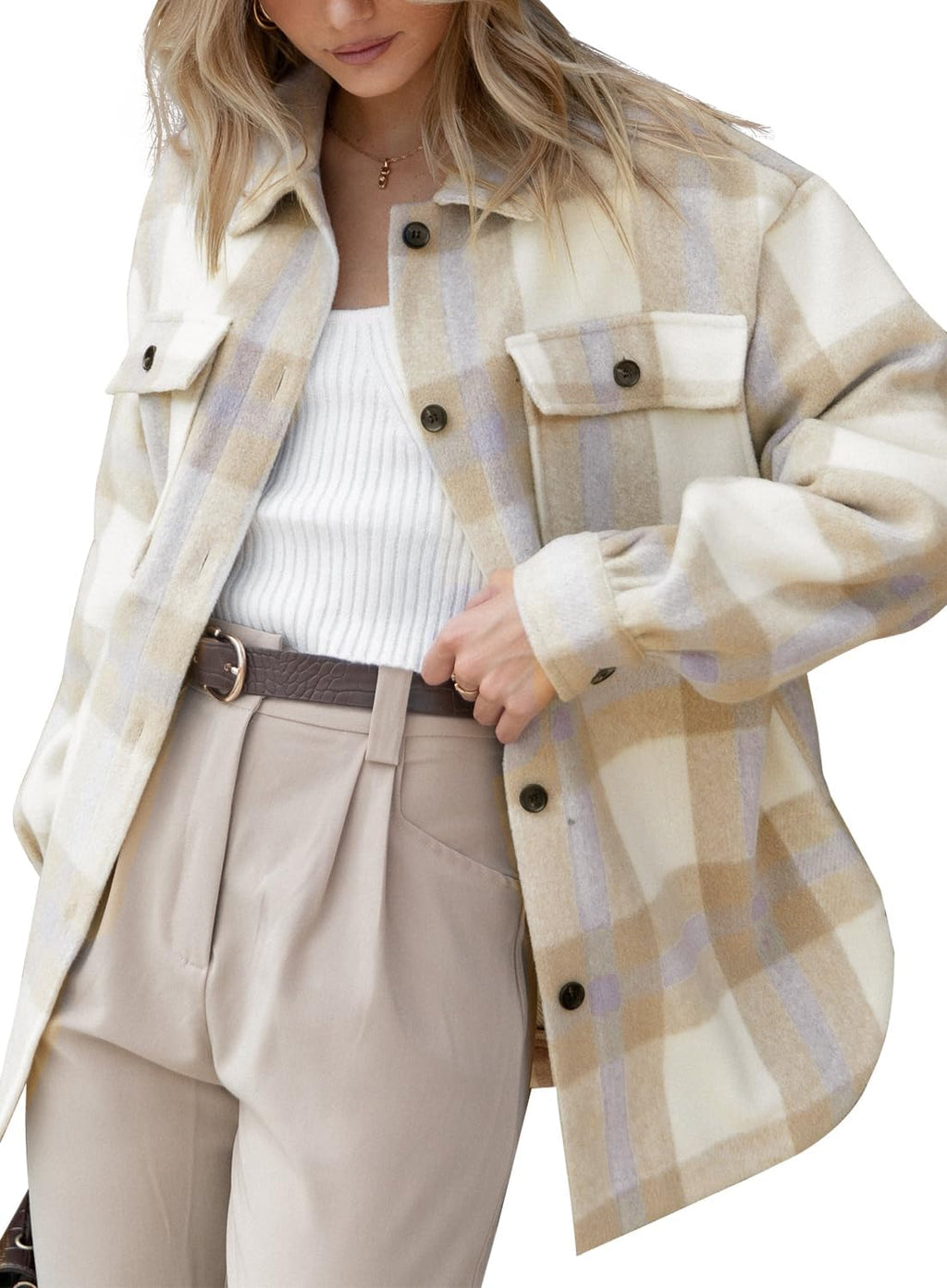 Classic Plaid Shirt Jacket