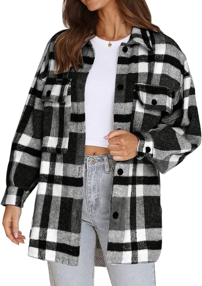 Classic Plaid Shirt Jacket