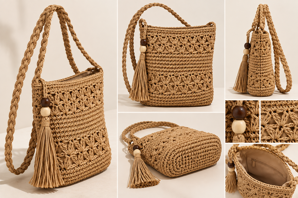 Eliana Handwoven Jute Crossbody Bag