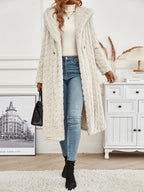 Women's Fashion Casual Hooded Faux Trim Warm Long for Autumn/Winter