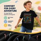🔥🎁 New Arrival: Half-Price Offer 🔥 Children's T-shirt with Dinosaur and Letter Prints