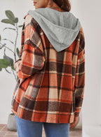 Hooded Flannel Shacket