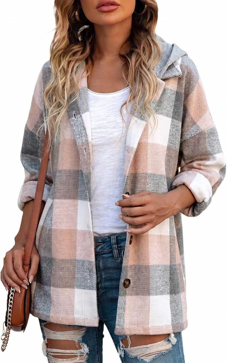 Hooded Flannel Shacket