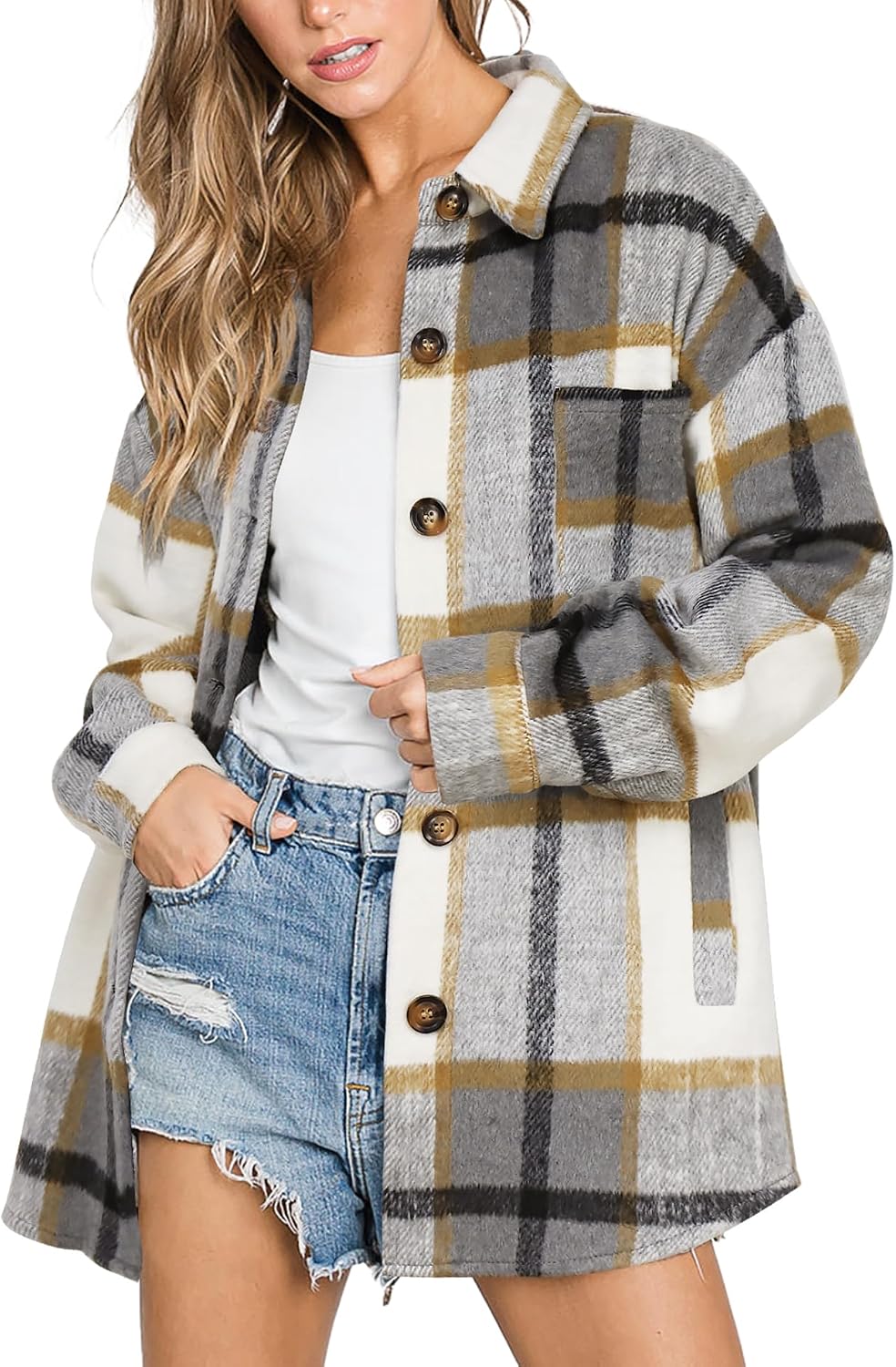 Plaid Pocket Shacket