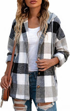 Hooded Flannel Shacket