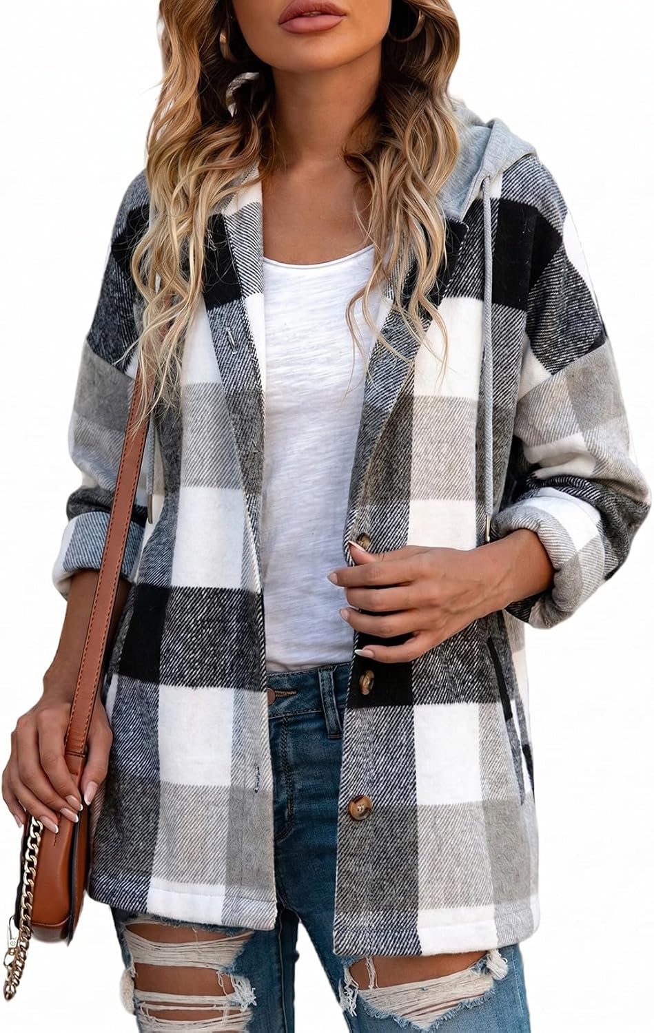 Hooded Flannel Shacket