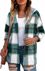 Hooded Flannel Shacket