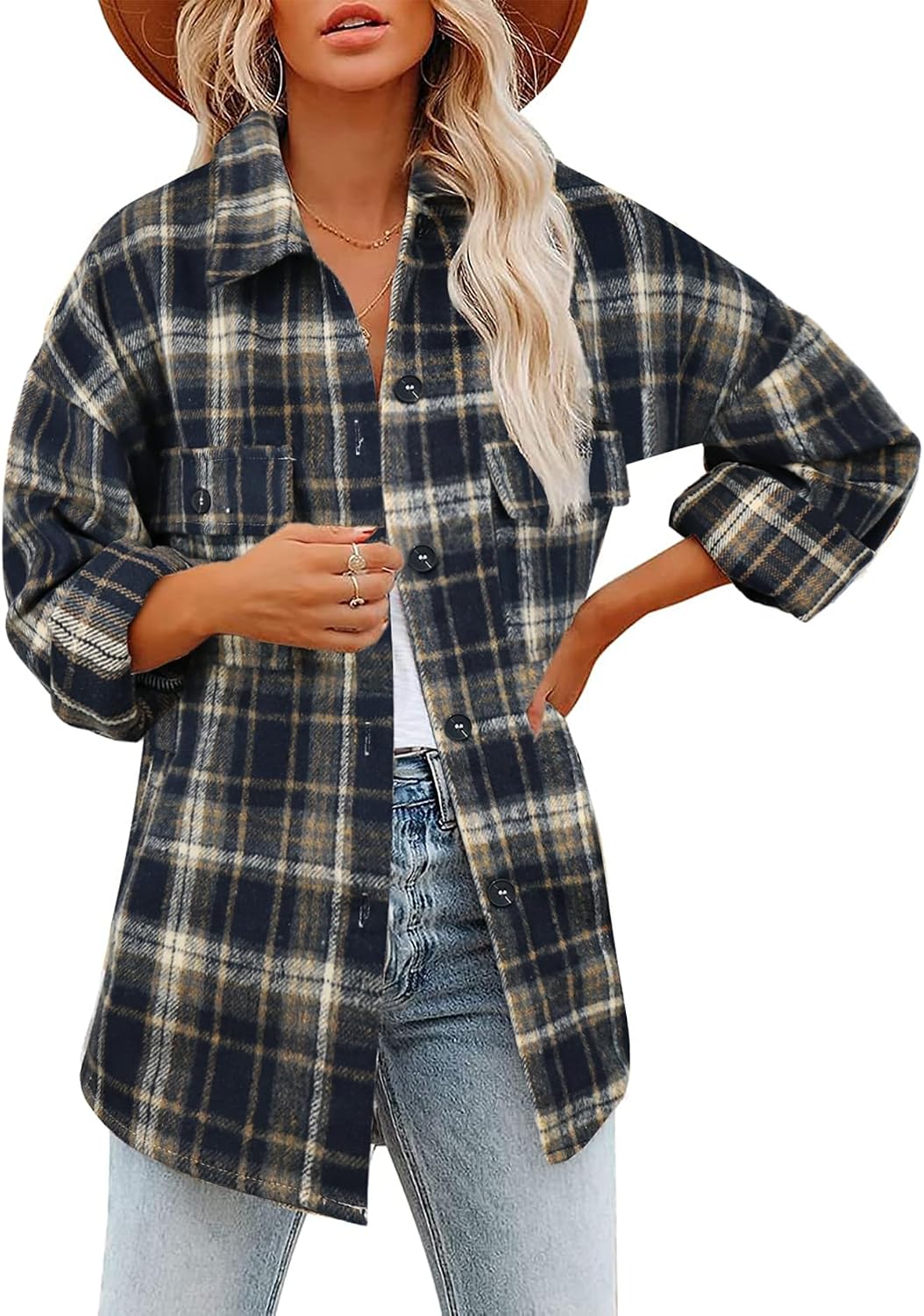 Classic Plaid Shirt Jacket