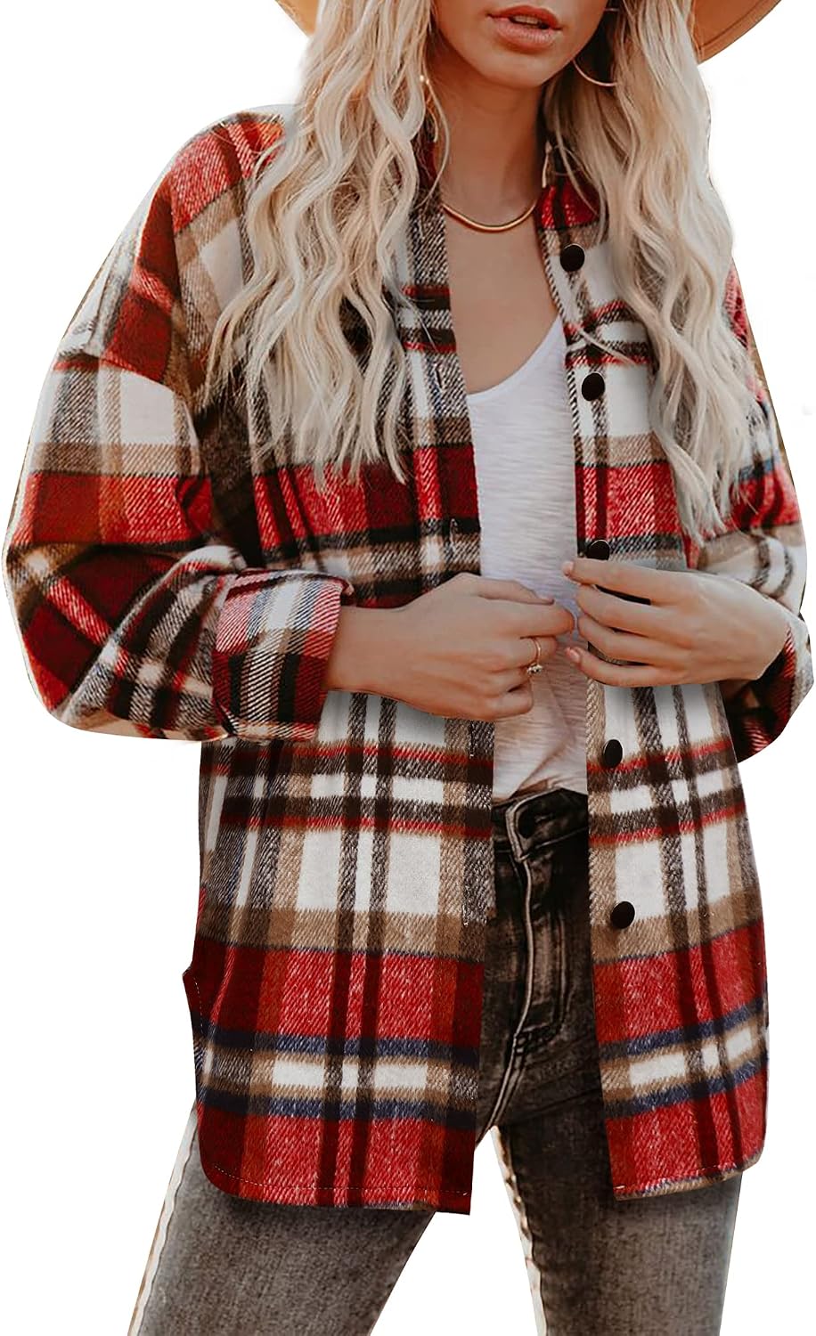 Classic Plaid Shirt Jacket