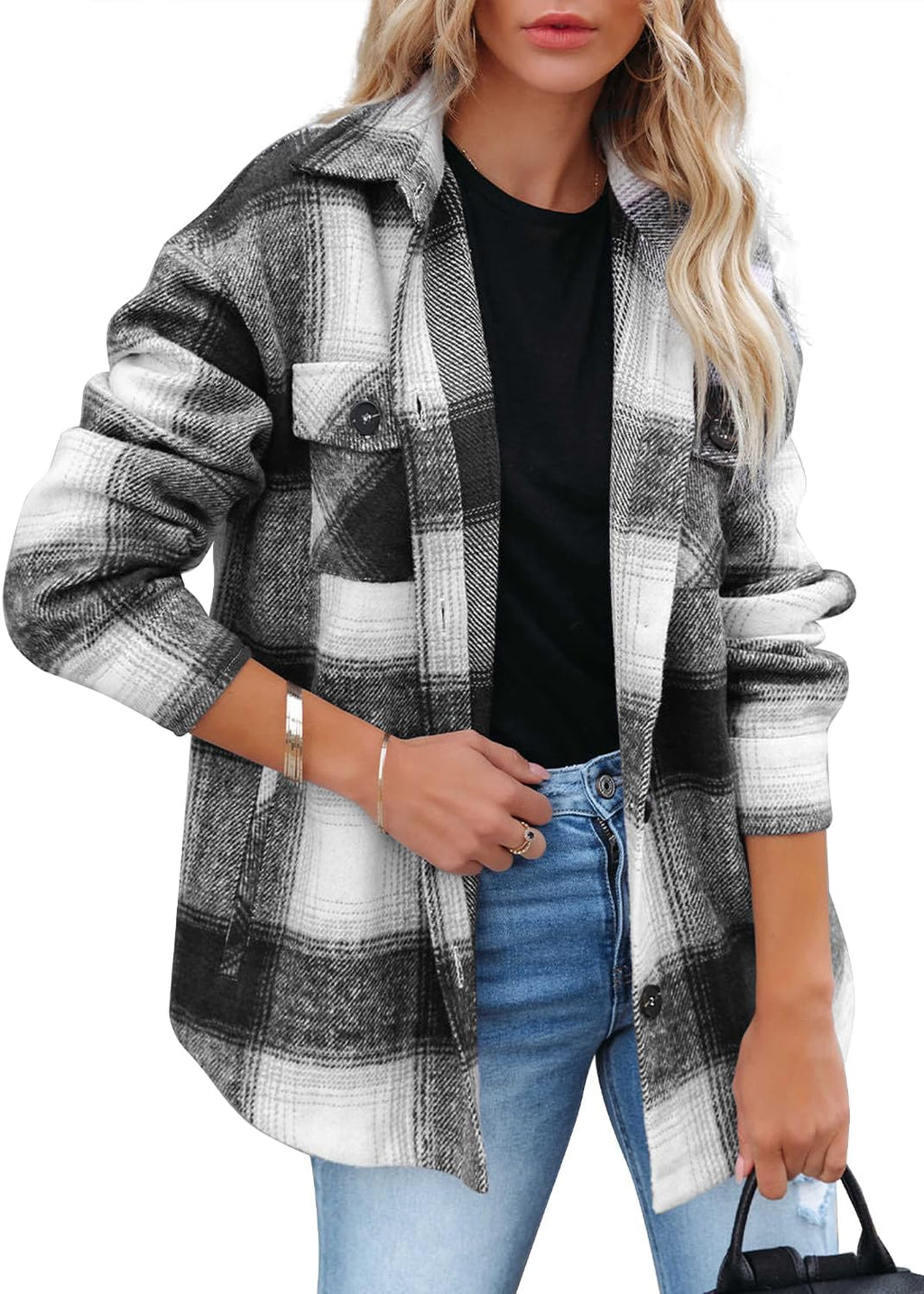 Classic Plaid Shirt Jacket