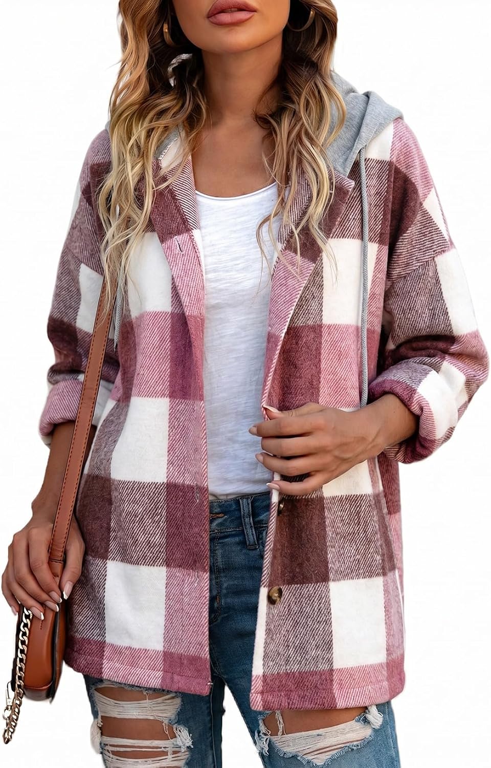 Hooded Flannel Shacket