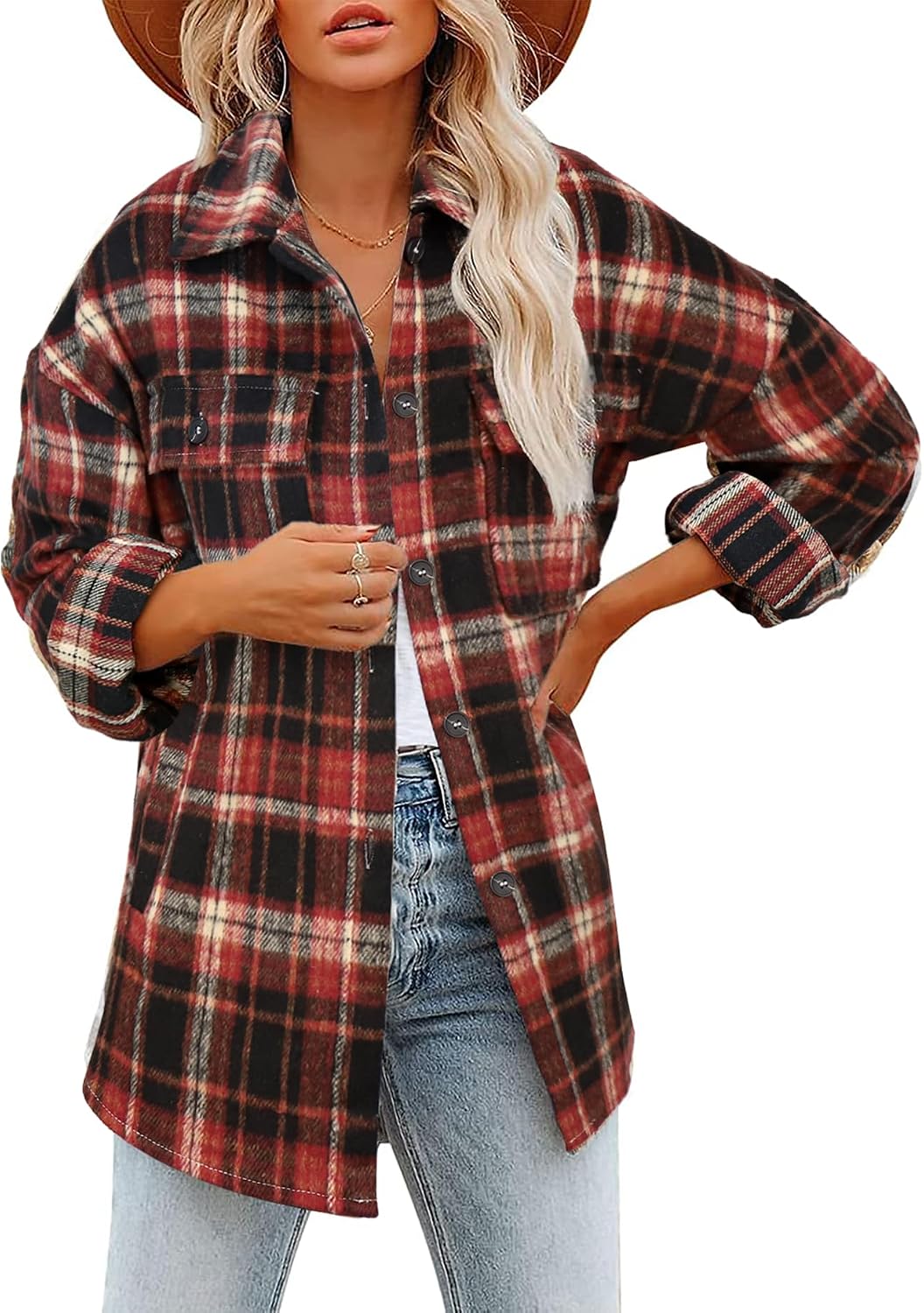 Classic Plaid Shirt Jacket