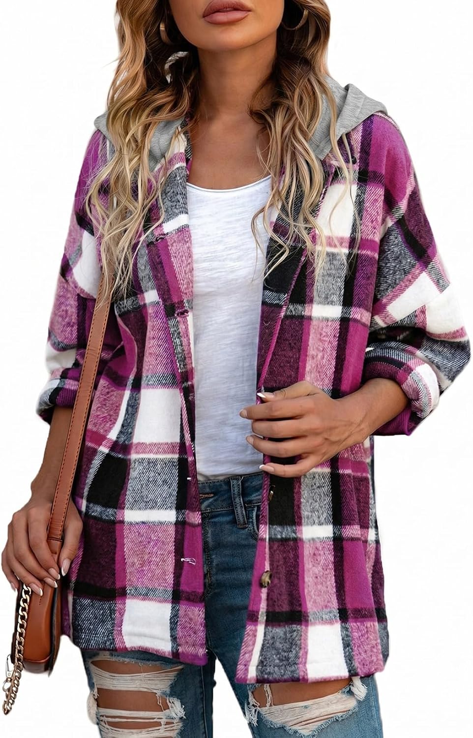 Hooded Flannel Shacket