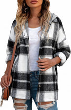 Hooded Flannel Shacket
