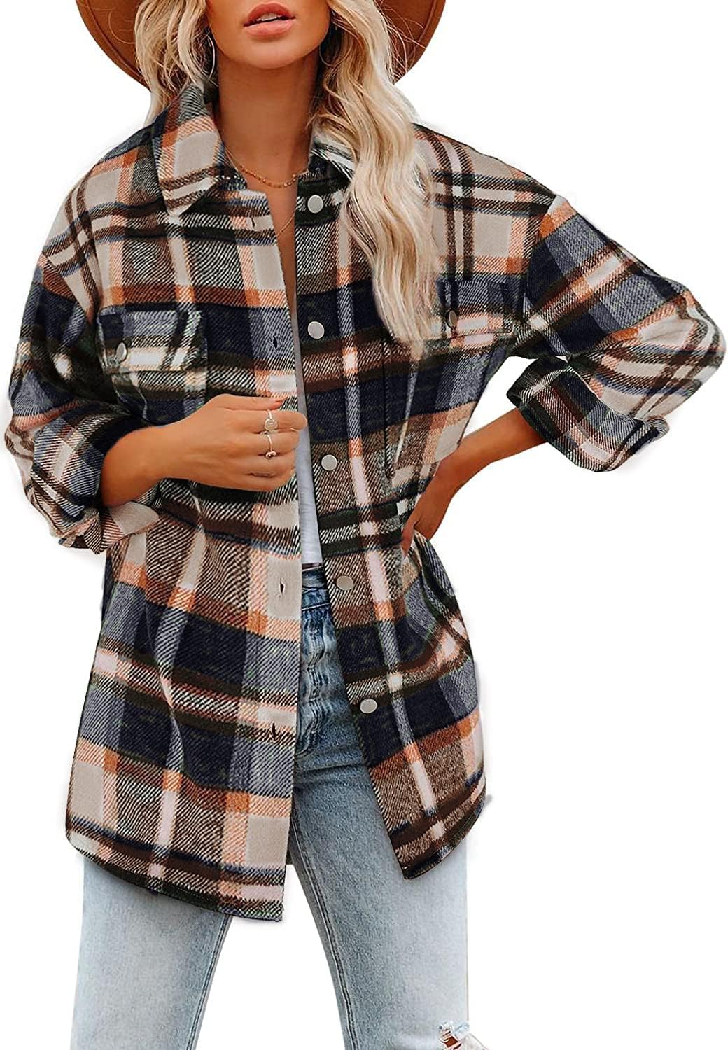 Classic Plaid Shirt Jacket