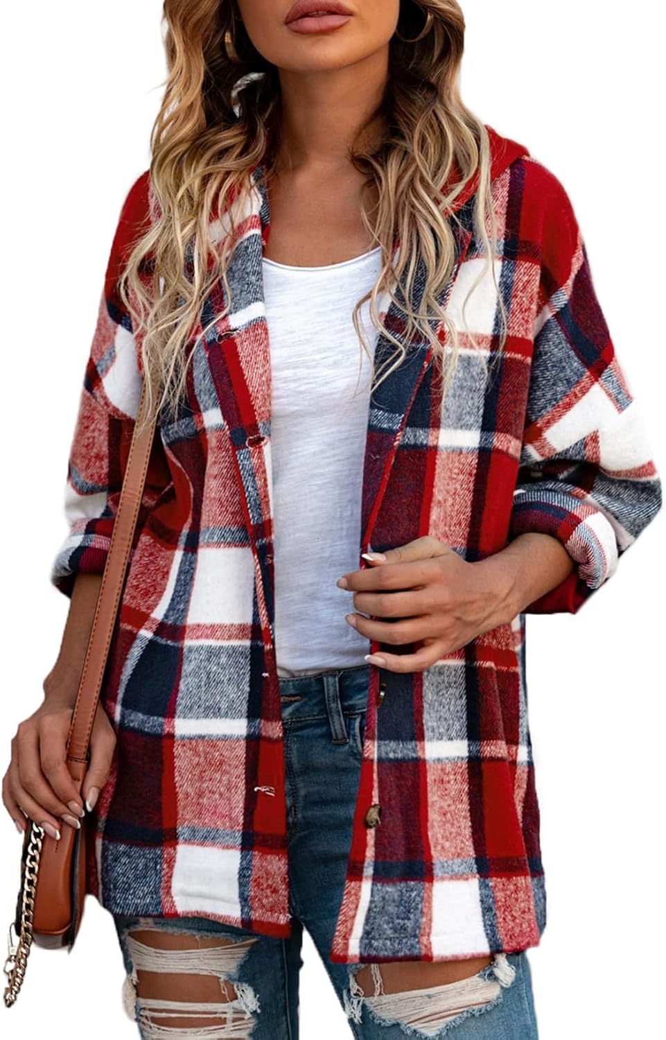 Hooded Flannel Shacket