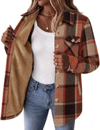 Sherpa Lined Plaid Coat