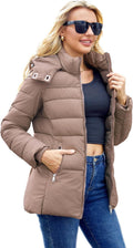Packable Puffer with Hood Warm Lightweight