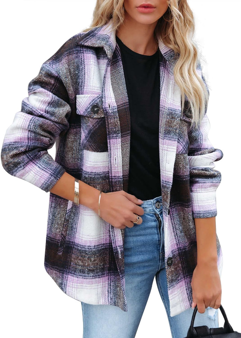 Classic Plaid Shirt Jacket