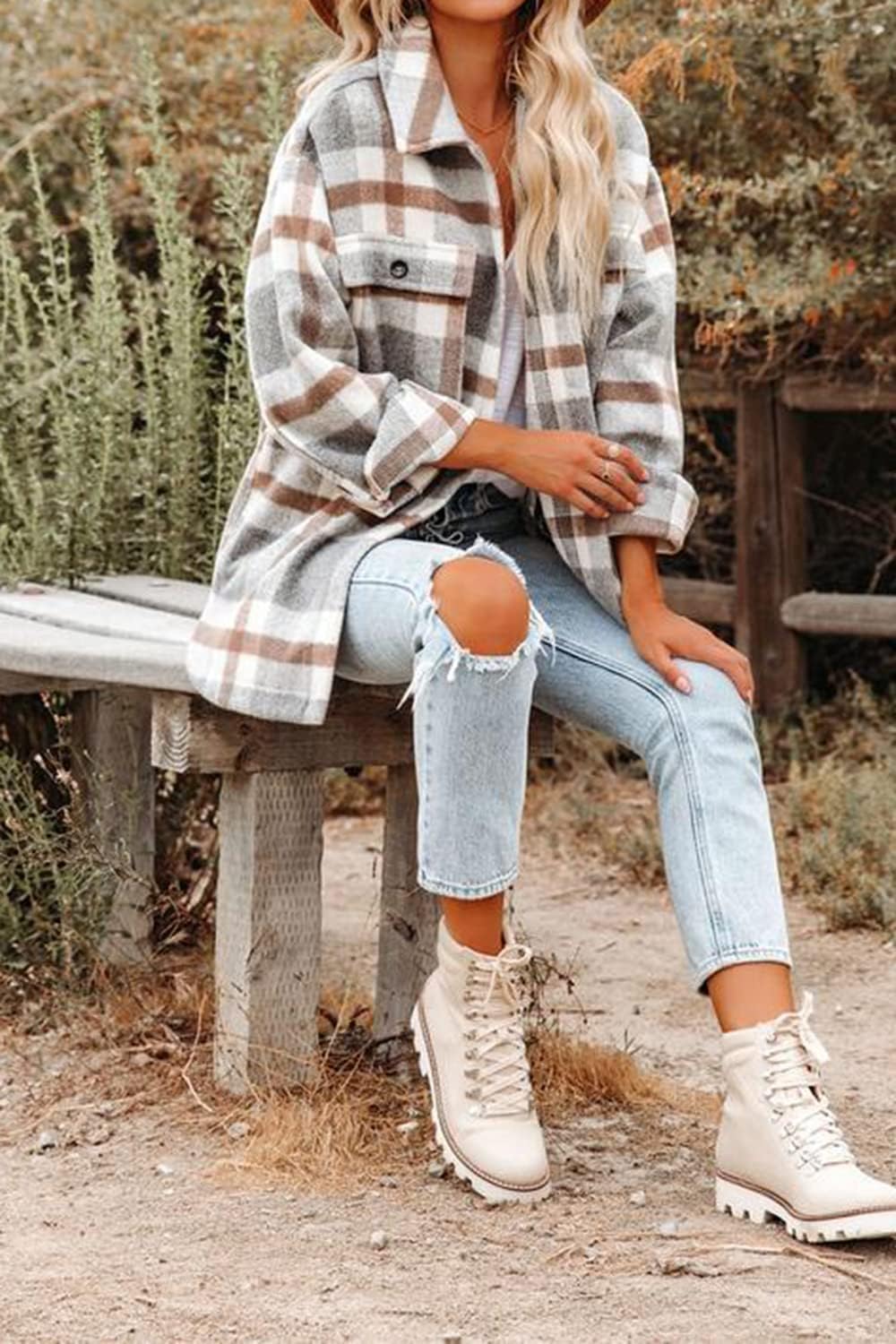 Classic Plaid Shirt Jacket