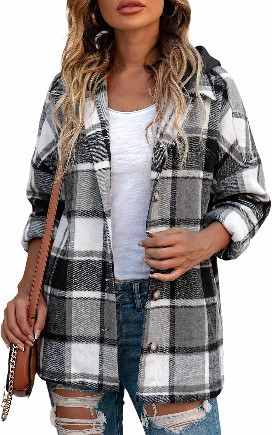 Hooded Flannel Shacket