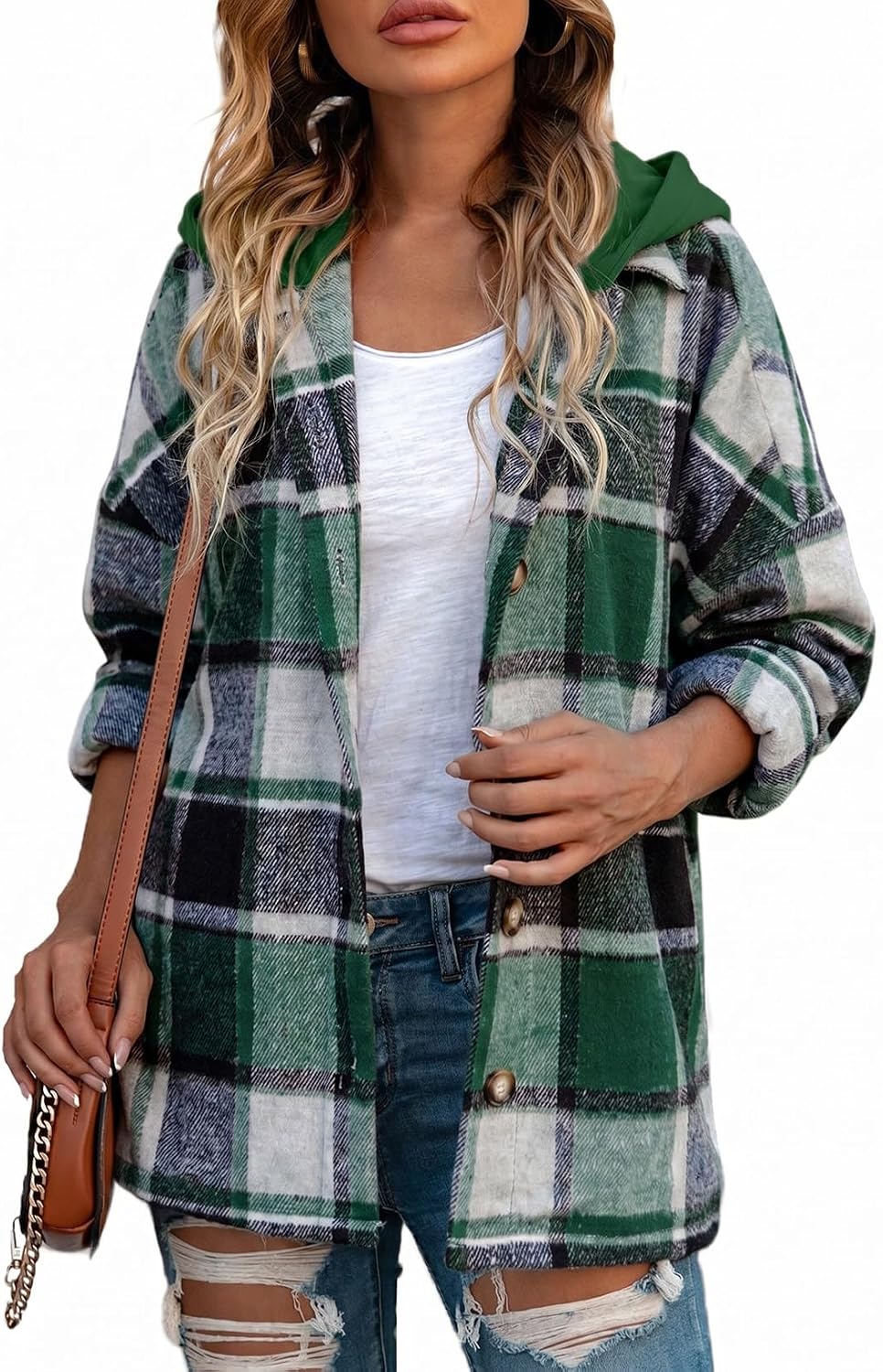 Hooded Flannel Shacket