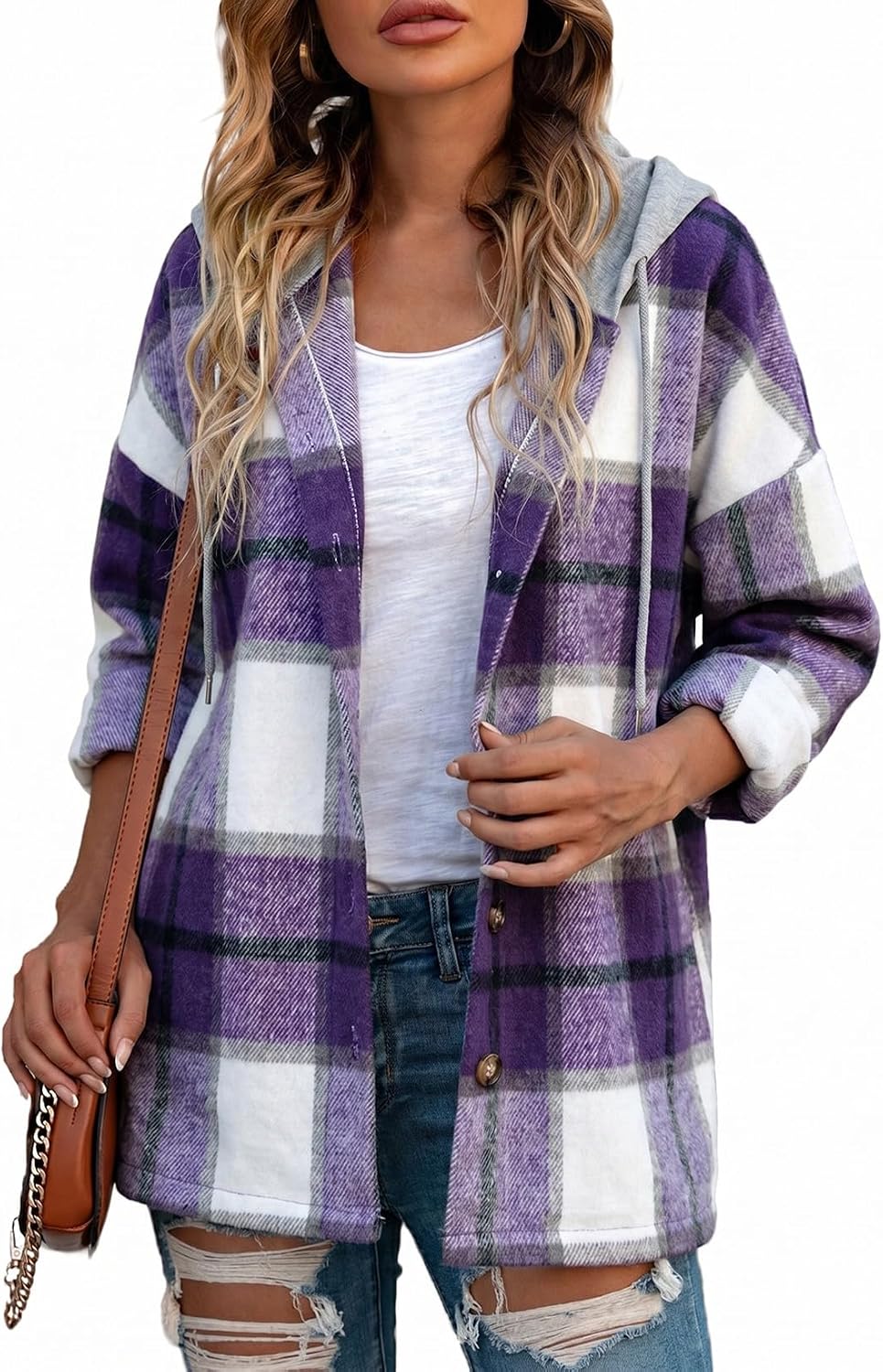 Hooded Flannel Shacket