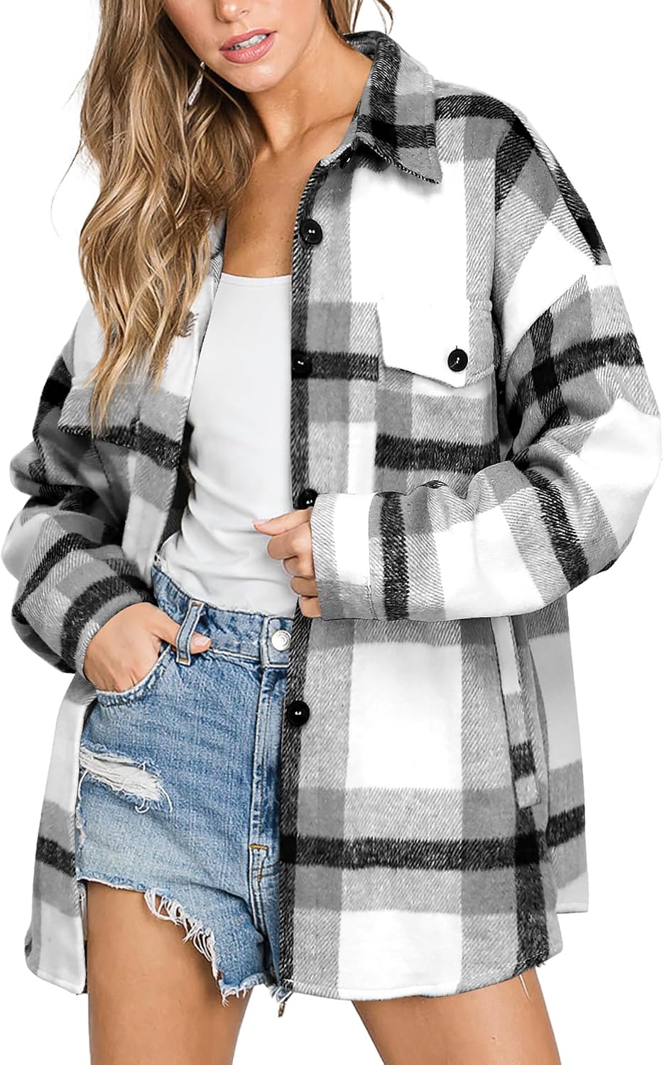 Classic Plaid Shirt Jacket