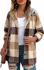 Hooded Flannel Shacket