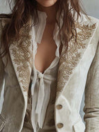 Constance | Ivory Tailored Blazer